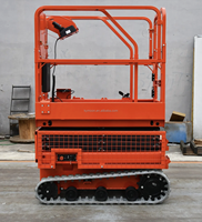 Rail mécanique mobile de remorque de chariot d'ascenseur de table élévatrice de ciseaux d'échafaudage avec la plate-forme de rouleau