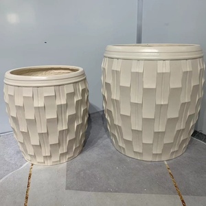 Macetas de Fibra de Arcilla para Jardín, de Gran Tamaño, para Interiores y Exteriores, Macetas y Jardineras Decorativas, Más Vendidas - Product Image 5