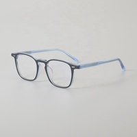 Lunettes de vue en acétate sur mesure, verres transparents de luxe, montures rectangulaires, lunettes optiques, vente en gros