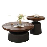 Ensemble de table basse moderne pour la maison, couleur crème, style minimaliste italien, design de table centrale pour le salon