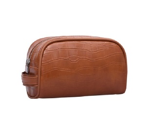 Casual Crocodile Texture Pu Leather Portable Cosmetic Bag for Women - Product Image 1