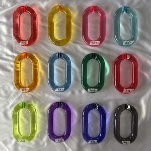 Grande arte della parete acrilica personalizzata unico catena lega l'accento per la <span class=keywords><strong>casa</strong></span> compleanno pasqua o decorazioni di nozze disponibili in diversi colori - Product Image 2