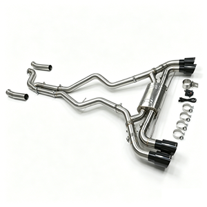 Nuovo Sistema di Scarico Catback Valvetronic in Acciaio Inox 304 per M240i <span class=keywords><strong>G42</strong></span> 3.0T 2020 con Finitura Spazzolata e Garanzia di 3 Anni - Product Image 3
