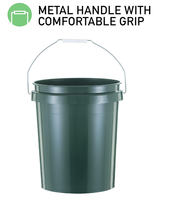 Seau à peinture multifonctionnel durable, écologique, anti-fuite, non toxique, en PP de 20 L, fabriqué en Chine, avec logo personnalisé, bidon en plastique