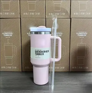 2024 kamaz ong 1:1 pegangan tinggi penjualan terbaik Stanelly cup 40oz dengan pegangan tumbler cangkir Stainless Steel mug pegangan Tumbler