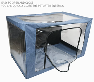 折りたたみ式小型ペット酸素吸入ボックス折りたたみ式猫ICUケージ犬の咳呼吸器疾患治療ペット用乾燥ボックス - Product Image 2