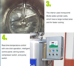 Good Thermal Insulation Performance Milk Cold Cooling <b>Storage</b> <b>Tank</b> Beverage Milk Cooler Machine - Product Image 4