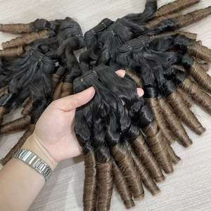 Oferta: Cabello Humano Brasileño Remy 100% Virgen, Rizado Tipo Huevo, Trama Doble a Máquina, 100g # Extensiones de Cabello Natural de un <span class=keywords><strong>Solo</strong></span> Donante, Color Natural - Product Image 2