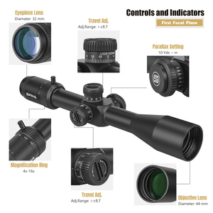 SPINA OPTICS 4-16x44 FFP FMC SF Highly Customized Waterproof Shockproof Hunting <strong>Scope</strong> Tactical - Product Image 5
