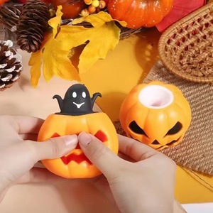 Halloween Ghost Squeeze Pumpkin Cup <b>Squishy</b> Durable TPR Squeeze Cup Stress Relief Vent Toy for Halloween Party & Prank - Product Image 6