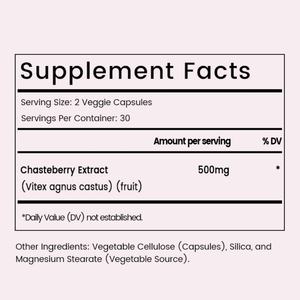 Private Label Vitex Chasteberry <b>Supplement</b> for Women Vitex <b>Supplement</b> Vitex Agnus-Castus <b>Hormone</b> <b>Balance</b> & Fertility Support - Product Image 2