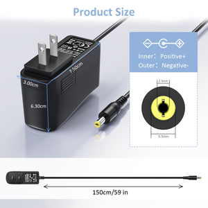 อะแดปเ<span class=keywords><strong>ต</strong></span>อร์แปลงไฟ 5V 3A USB-C AC DC 15W พร้อมหัว<span class=keywords><strong>ต</strong></span>่อ 9 <span class=keywords><strong>แบ</strong></span>บ สำหรับอุปกรณ์อิเล็กทรอนิกส์ในบ้าน เช่น กล่องรับสัญญาณทีวี เราเ<span class=keywords><strong>ต</strong></span>อร์ พัดลมขนาดเล็ก ไฟ LED ลำโพง - Product Image 4