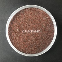 Usine de gros grenat grain abrasif jet d'eau grain 80 # grade grenat sable coupe marbre sablage grenat sable fournisseurs