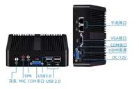 OEM Brand Portable Mini Desktop PC with Intel I3/i5/i7 CPU No Fans RAM/SSD/HDD Mini Computer