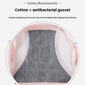 Braguitas de seda helada de tiro medio sexys para mujer, transpirables, tallas grandes, color liso, ropa interior cómoda para mujer - Product Image 4