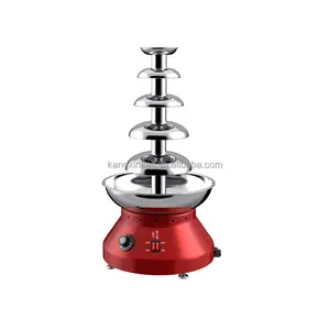 Mini Fondue kích thước nhỏ 1800ml 3000ml điện sô cô la đài phun nước máy 4 5 tầng