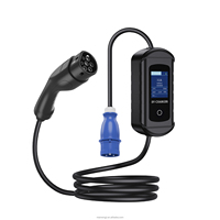 Chargeur EV portable DX 16A 3,5KW 7KW 11KW 22KW, chargeur rapide pour voiture électrique, type 2, station de recharge pour voiture électrique