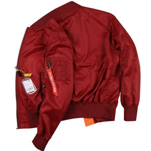 Jaket Musim Dingin Tebal Anti Angin Anti Air Custom Logo Jaket Bomber Pria Jaket Penerbang - Product Image 4