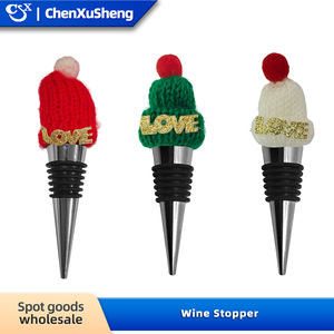 Christmas Wine Stopper Alloy Bottle Creative Xmas Design For Red Wine Preservation - Product Image 4