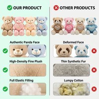 Ours en peluche super doux personnalisable avec cœur brodé, coussin en peluche, jouet en mousse à mémoire de forme, 31-50 cm