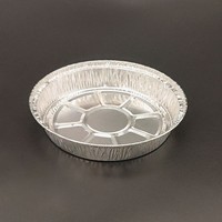 Bol rond jetable en aluminium avec couvercle pour la livraison de repas à emporter en restaurant, boîte alimentaire circulaire en aluminium pour soupes chaudes