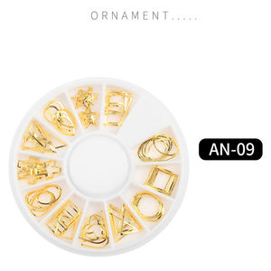 Gran oferta, 11 diseños de calcomanías para decoración de uñas, joyería de diamantes, arte de uñas de Metal, diamantes de imitación, mezcla 3D, decoración de uñas DIY, <span class=keywords><strong>venta</strong></span> al por mayor - Product Image 4