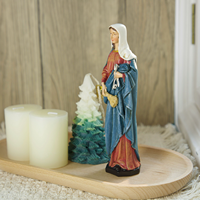 Produits en stock Statues religieuses catholiques en résine faites à la main Fatima Vierge Marie Ornements religieux Cuisine Madonna