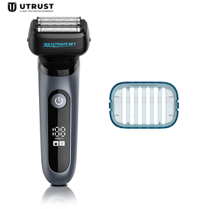 Rasoio Elettrico Professionale Ricaricabile per Uomo, Impermeabile IPX7, Quattro Lame per Viso <span class=keywords><strong>e</strong></span> <span class=keywords><strong>Barba</strong></span>, Uso Domestico <span class=keywords><strong>e</strong></span> da Viaggio - Product Image 1