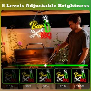 Beer BBQ Neon LED Dimmable USB Powered Ambient <b>Light</b> Store <b>Window</b> Decoration <b>Light</b> Street Indicator <b>Light</b> Landscape <b>Light</b> 5v - Product Image 4