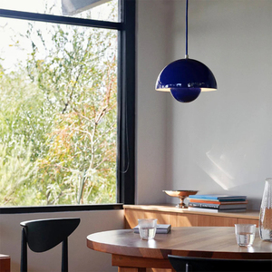 Lámpara de Techo LED con Forma de Hongo, Lámpara de Araña de Metal de Una Sola Cabeza, Lámpara <span class=keywords><strong>Verner</strong></span> Panton para Isla de Cocina, Cafetería, Restaurante, Bar - Product Image 2