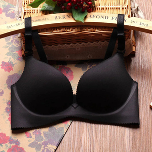 Moda ragazza comoda senza fili <span class=keywords><strong>reggiseno</strong></span> un pezzo intimo in <span class=keywords><strong>microfibra</strong></span> taglio Laser solido reggiseni senza cuciture per donna - Product Image 5