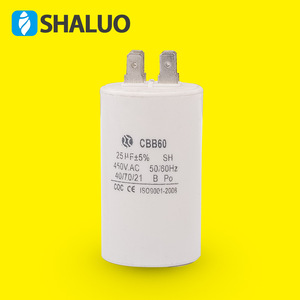 Condensateur Shaluo Cbb60 25µF 450VAC pour générateur et lave-linge - Product Image 1