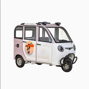 Bon marché, vélo cargo électrique <span class=keywords><strong>4</strong></span> portes 3 places, tricycle avec certificat de point, moto scooter Tuktuk à trois roues pour adultes - Product Image 4