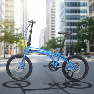 Vélo de montagne Titan 16 pouces <span class=keywords><strong>Crius</strong></span>, design pliable léger avec câblage interne à 7 vitesses, fourche en acier de 20 pouces, système de frein à disque - Product Image 5