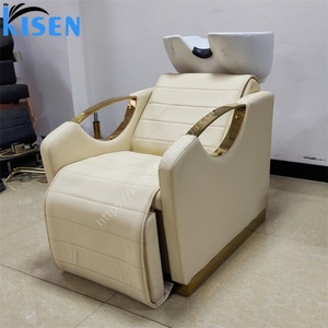 Sillón de Lavado de Cabeza Eléctrico Ajustable de Alta Calidad KISEN para Salón de Belleza, Sillón de Champú Moderno y Lujoso con Masaje de Espalda - Product Image 2