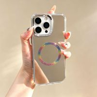 Étui miroir magnétique pour iPhone 18 17 Pro Max avec miroir cosmétique dissimulé, aimant puissant, coque arrière antichoc