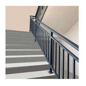 Los pasamanos de escape de incendios de acero inoxidable se utilizan para barandillas de acero de zinc en edificios residenciales, hospitales y centros comerciales - Product Image 1