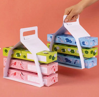 Emballage de boulangerie écologique personnalisé, boîte à emporter pour aliments, boîte à crêpes, sushi, gâteaux, pâtisseries, chocolats, biscuits, brownies, boîte d'emballage en papier