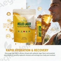 Poudre d'hydratation électrolytique Aeglwell Helles Lager Flavor sans sucre, sans glucides, sans alcool ajouté, mélange de boisson sportive instantanée