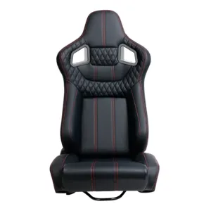 JBR 9005BK גבוהה-איכות לנשימה עור רכב ספורט מתכוונן דלי ה-SIM מירוץ מושב שחור