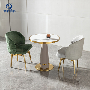 Bán buôn thương mại khách sạn và quán cà phê đồ nội thất bàn ăn bền nhà hàng hiện đại đàm phán Bàn và ghế kết hợp - Product Image 5