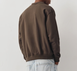 OEM Custom 100% Cotton 3d Embossed 1/4 Quarter Half Zip Pullover <strong>Jumper</strong> Fleece Vintage Oversized <strong>Mock</strong> Neck Sweatshirt <strong>Men</strong> - Product Image 2
