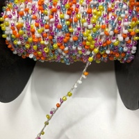Perles de verre 2mm 4mm, perles tubulaires en cordon, perles de riz pour accessoires vestimentaires