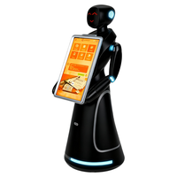 Robot Humanoide de Recepción Comercial - Nuevo Conserje de Hotel 2025, Recepcionista de Oficina con Sistema de Evitación de Obstáculos