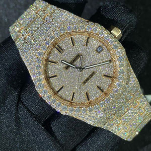 Reloj de Lujo con Diamantes Tese, Color D, Mecánico, Automático, de Buceo, Acero Inoxidable, Movimiento ETA, Resistente al Agua 30 Bar, Estilo Hip Hop - Product Image 5