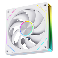 Ventilador para PC SNOWMAN OK120-ARGB-WH de 120 mm, Blanco, ARGB, 15-20dBA, Silencioso, PWM, Espejo Infinito, 5V, 3 Pines, Sincronización, Venta al Por Mayor