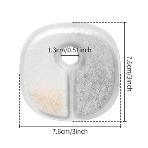 Cartucho de Cambio Rápido, Filtros de Carbón para Tanque de Agua Ciclónico Portátil, Purificador de Algodón de Coco para Bebederos y Comederos de Mascotas - Product Image 5