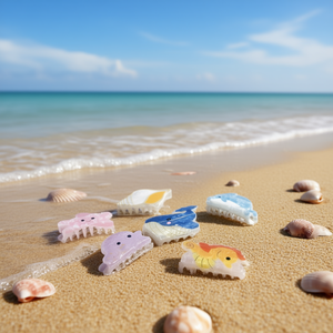 Iave Fermagli per capelli a forma di animali marini 8 cm, design simpatico a cartoni animati per bambini e donne - Product Image 5