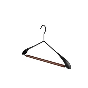 Kaiwang Beech Wood Clothes Hanger Steel Frosted Non Slip Mark Free Coat Hanger Household Use - Product Image 2