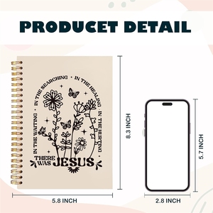 Diario <span class=keywords><strong>de</strong></span> Notas con Tapa Dura <span class=keywords><strong>de</strong></span> PU con Diseño Floral Boho Cristiano para Mujer - Regalo con Logotipo Personalizado, Colores y Tamaños Personalizables, 50 Hojas - Product Image 6